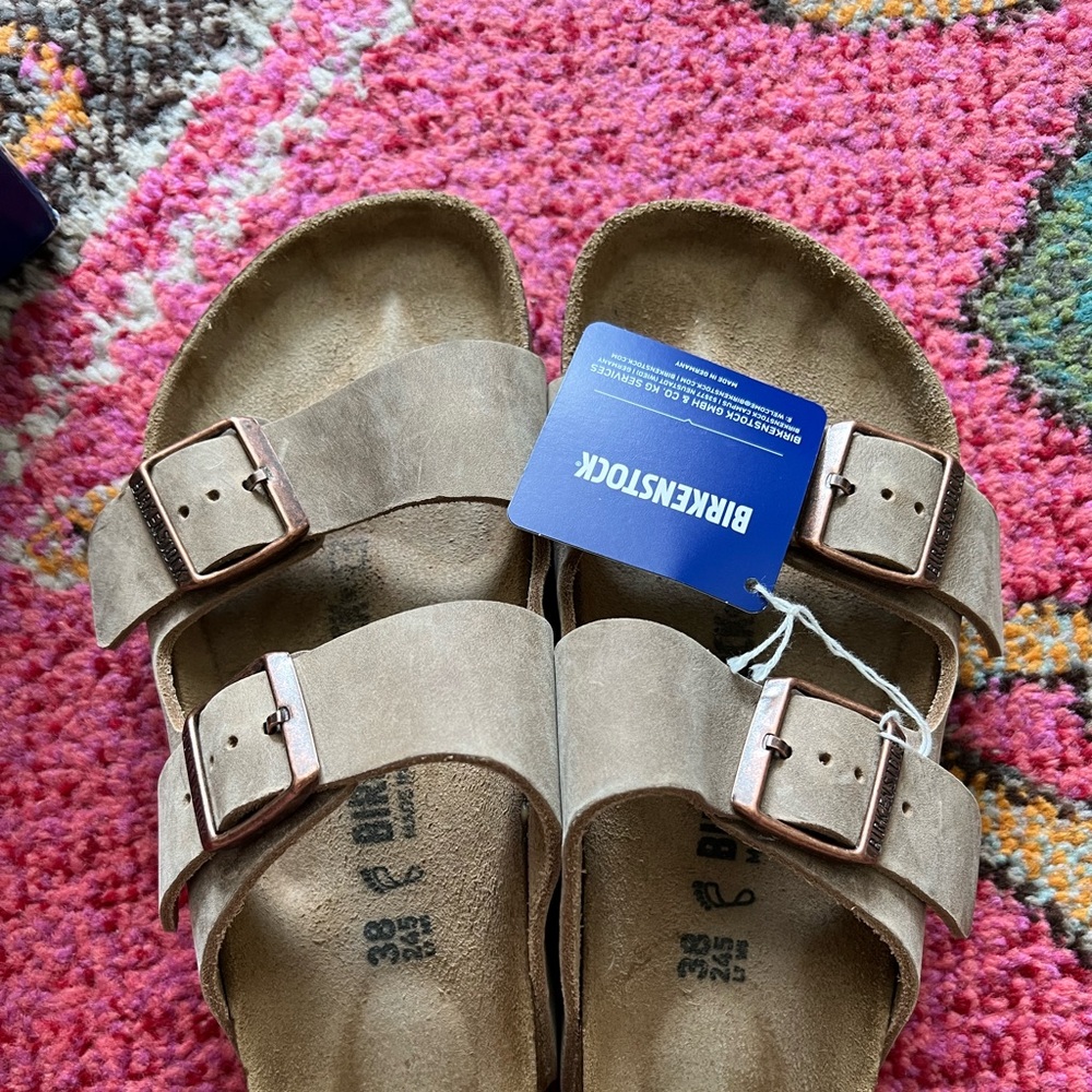Birkenstock Arizona BS Tabacco Brown Size 38 (US Womans 7)
